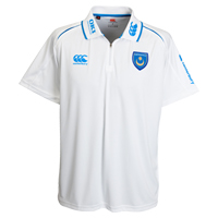 portsmouth Technical Polo Shirt - White/Azure -