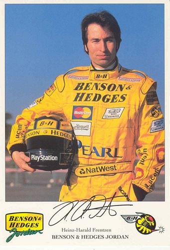 Postcards & Laminates Heinz-Harold Frentzen 1999 Jordan Promo Postcard