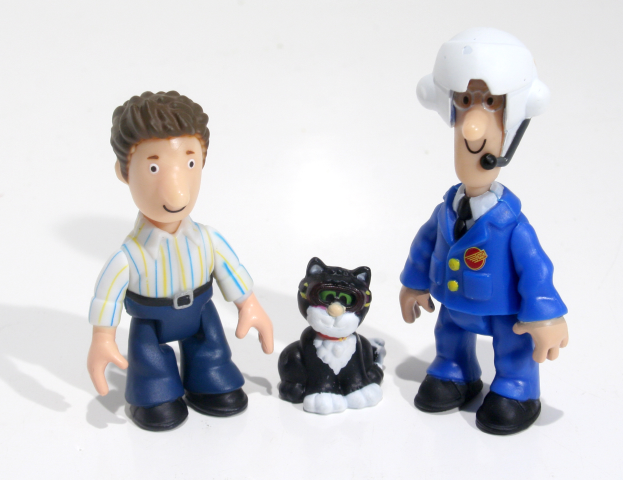 Postman Pat Tube Collectables- Pilot Pat/ben/jes