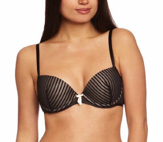 Pour Moi Promise Padded Full Cup Womens Bra Black 30F