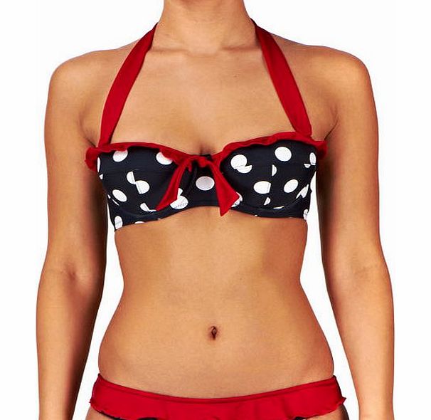 Pour Moi Womens Pour Moi Ahoy Spotty Padded Balconette