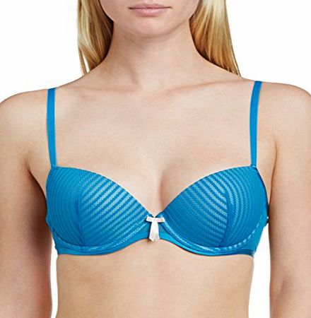 Pour Moi? Womens Promise Balcony Everyday Bra, Blue (Teal), 34C