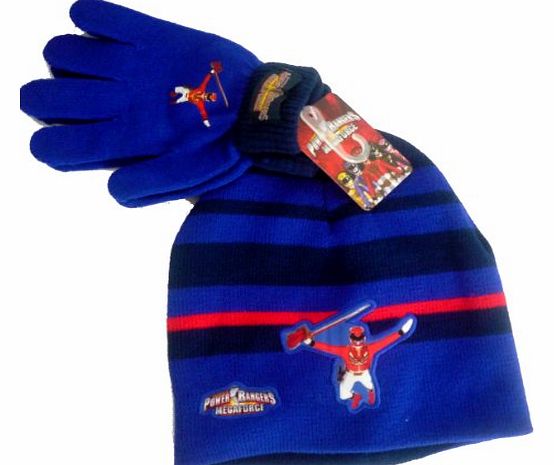 Power Rangers Official Licensed GENUINE Power Rangers MEGAFORCE Beanie amp; Gloves Set - Licensed power Rangers Merchandise