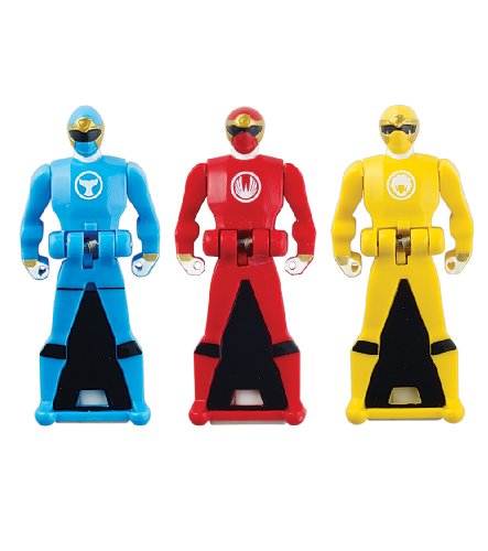 Power Rangers Super Megaforce - Ninja Storm Legendary Ranger Key Pack, Red/Blue/Yellow