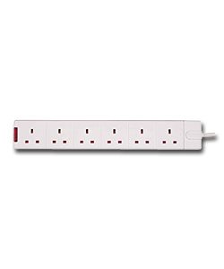 6-Way Trailing Socket