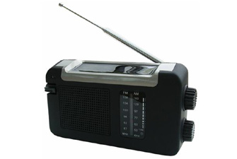 PowerPlus Compact Wind Up/Solar Radio