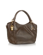 Prada Cervo Shine - Brown Deerskin Small Tote Bag