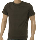 Prada Grey Short Sleeve Cotton T-Shirt With Faded Grey Trim