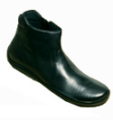 Prada Mens Prada Soft Black Leather Ankle Boots With Red Prada Tab