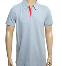 Sky Blue Pique Polo Shirt