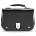 Black Italian Leather Business Bag w/ Interior Lighting