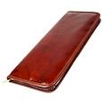 Brunelleschi Dark Brown Italian Leather Tie Case