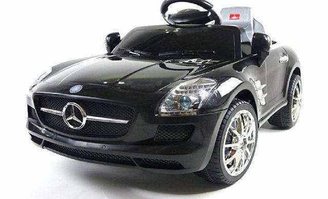 Predatour Licensed Mercedes SLS 6V Ride on Kids Electric Car with Remote - Black - New