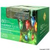 80 Bulbs Multi-Action Coloured Outdoor