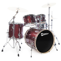 APK Modern Rock 5 Piece Drum Kit Red