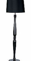 Black high gloss floor lamp