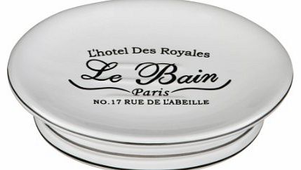 Le Bain Soap Dish, White Ceramic