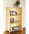 Premier Housewares Natural Wood 3-Tier Storage Shelving Unit - 120 x 73 x 35 cm