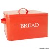 Red Enamel Bread Bin