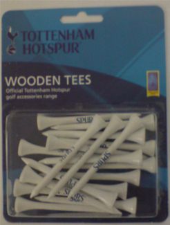 Premiership Football TOTTENHAM HOTSPUR FC WOODEN TEES 70MM