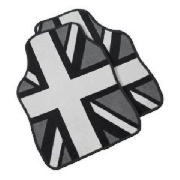 Black And White Union Jack Car Mat