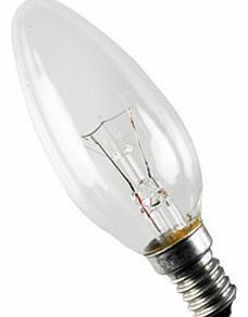 PREMIUM BRAND 10 x CLEAR CANDLE 25w WATT SMALL EDISON SCREW // SES // E14 LAMP LIGHT BULBS