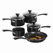 5pc Non-Stick Pan Set, Black