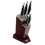 Art Deco Knife Block 6pc