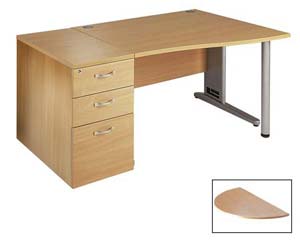 Prestige circular desk extension