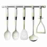 Deco 6pc Utensil Set, Almond