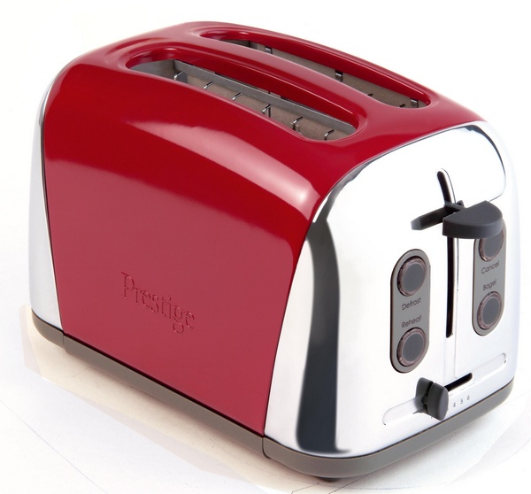 Prestige Deco Two Slice Toaster in Red