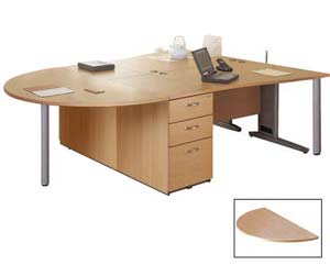 Prestige wave desk extension