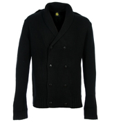 Black Shawl Collar Cardigan