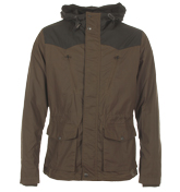 Felix Khaki and Black Hooded Jacket