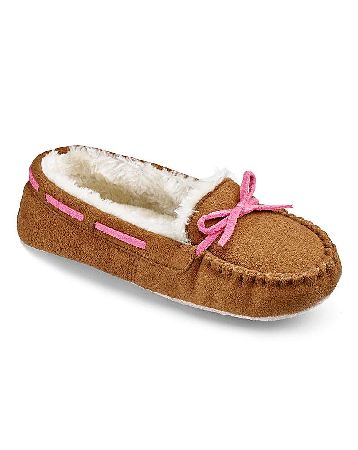 Pretty Secrets Moccasin Slippers E Fit