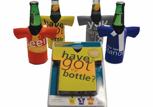 Prezzybox Cellardine Beer Bottle Chillers, Set of 4