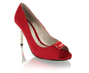 Feminine Open Toe Court Shoe