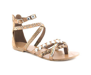 Gladiator Sandal With Stud Detail