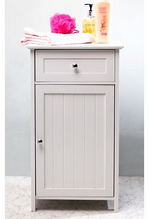 PRIME FURNISHING TALL WHITE WOOD BATHROOM STORAGE CABINET CHEST DRAWER