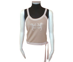 Womens Logo tie-waist vest