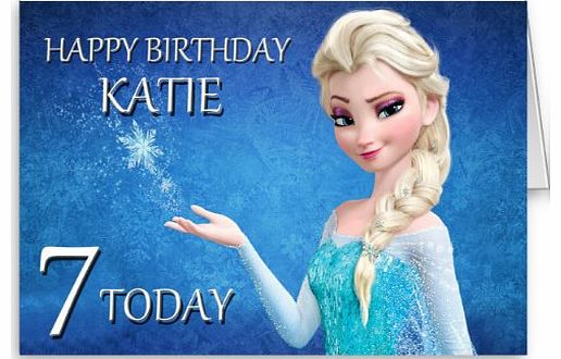 Printed Gifts personalised disney frozen elsa birthday card