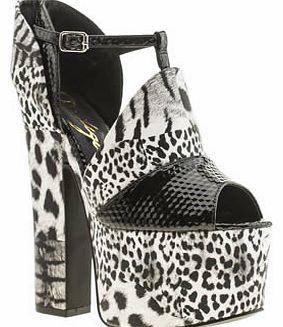 womens privileged black & white barty high