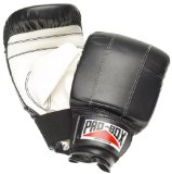 Pro-Box Black Nu-Buck Punch-Bag Mitts Large