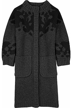 Ink blot cardi-coat