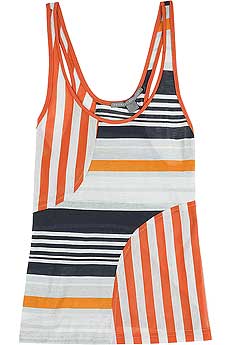 Striped jersey tank