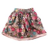 Okids girls floral print skirt by vertbaudet printed 6y