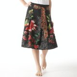 Rene derhy skirt blk prt 020