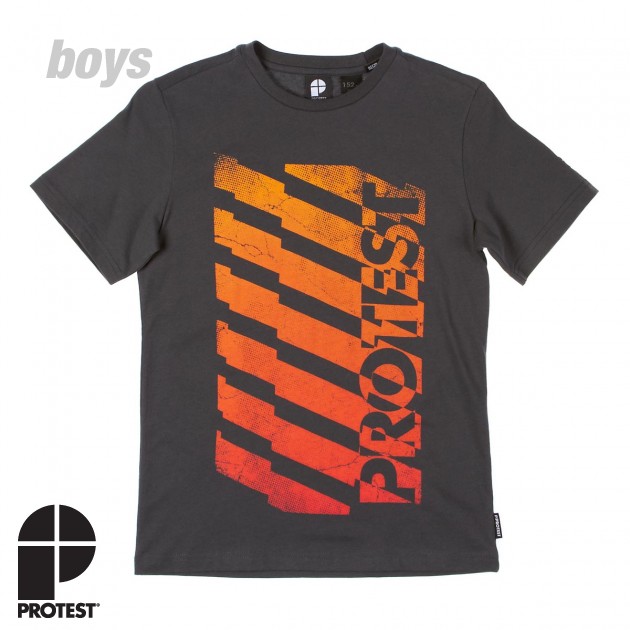 Boys Protest Mahiti JR T-Shirt - Metal