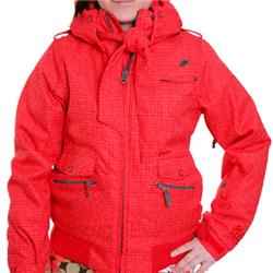 Protest Ladies Doodle Snow Jacket - Devil Red