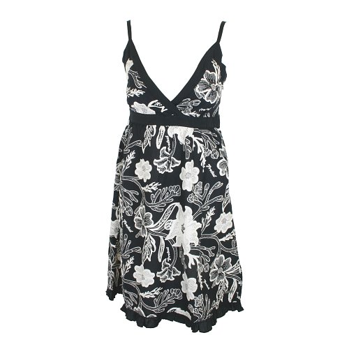 Ladies Protest Glimpse Floral Dress Black